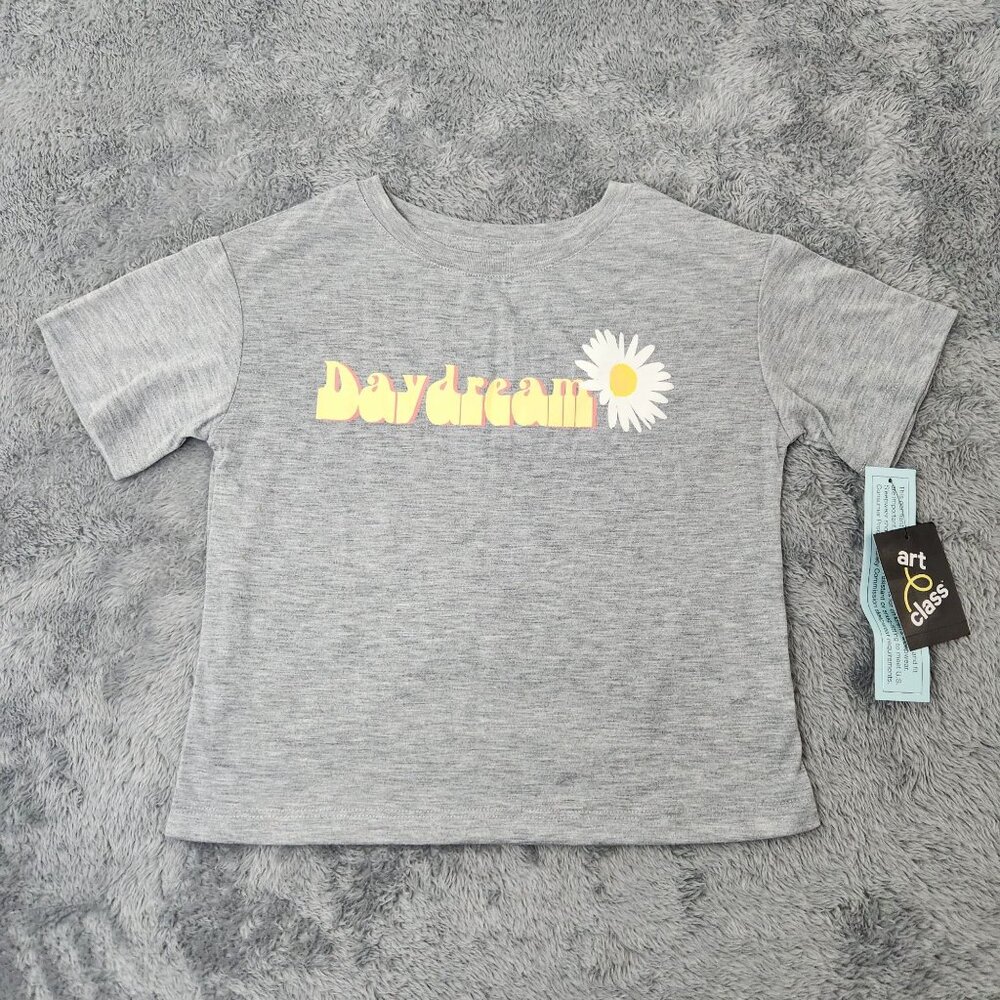 Art Class Gray Daydream‎ Graphic Sleepwear T-Shirt Girls M (7/8) Short Sleeve